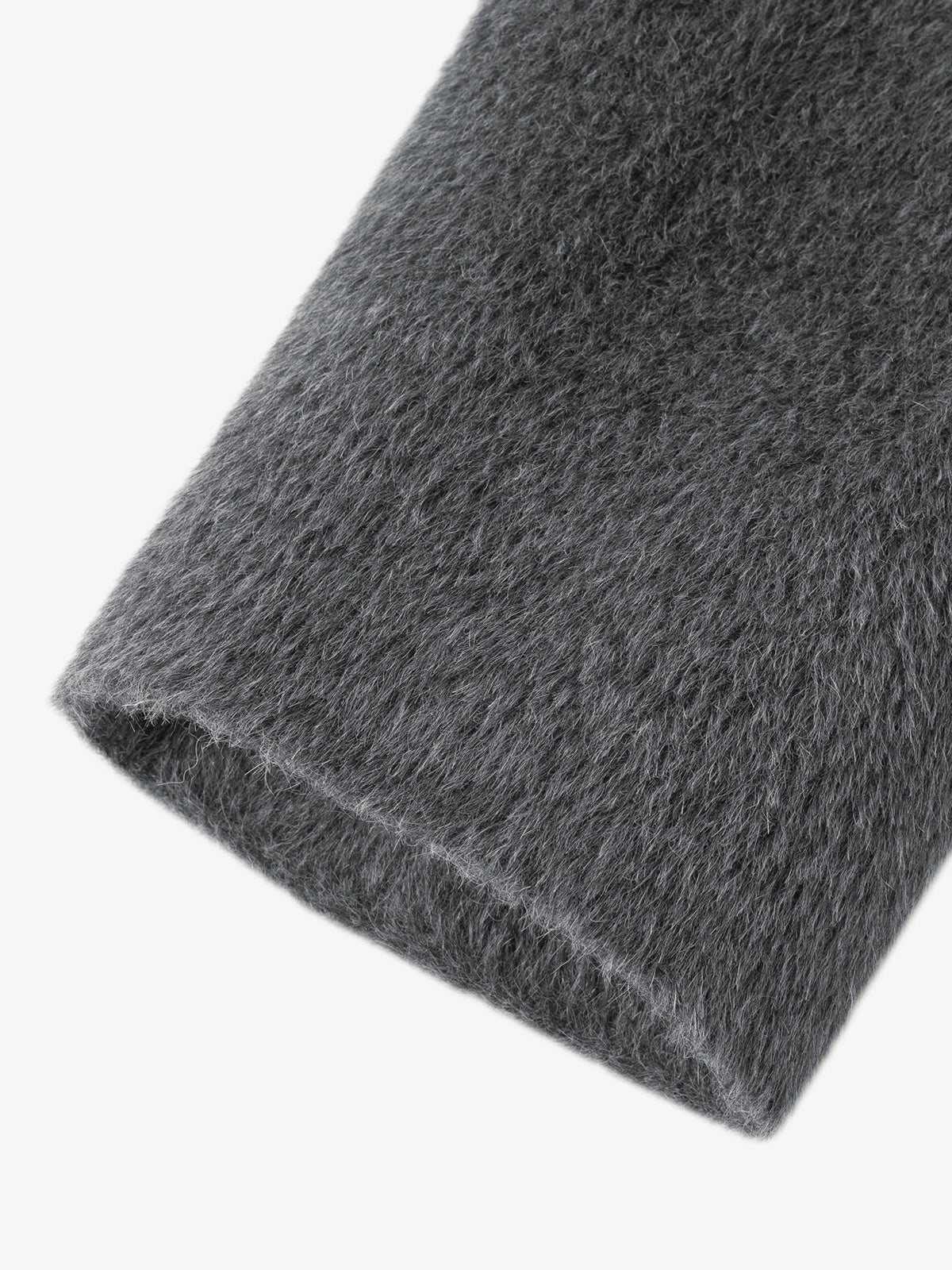 Peak Lapel Alpaca Wool Long Coat