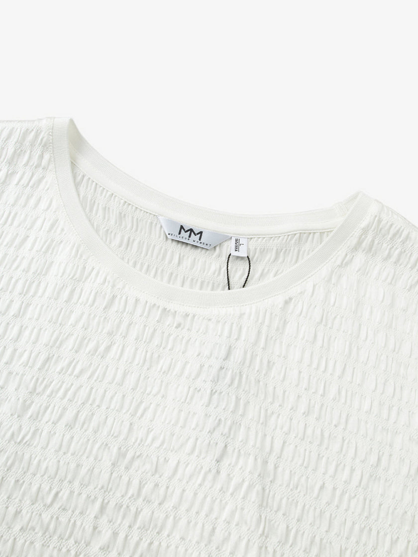 Bubble Textured Silk Blouse