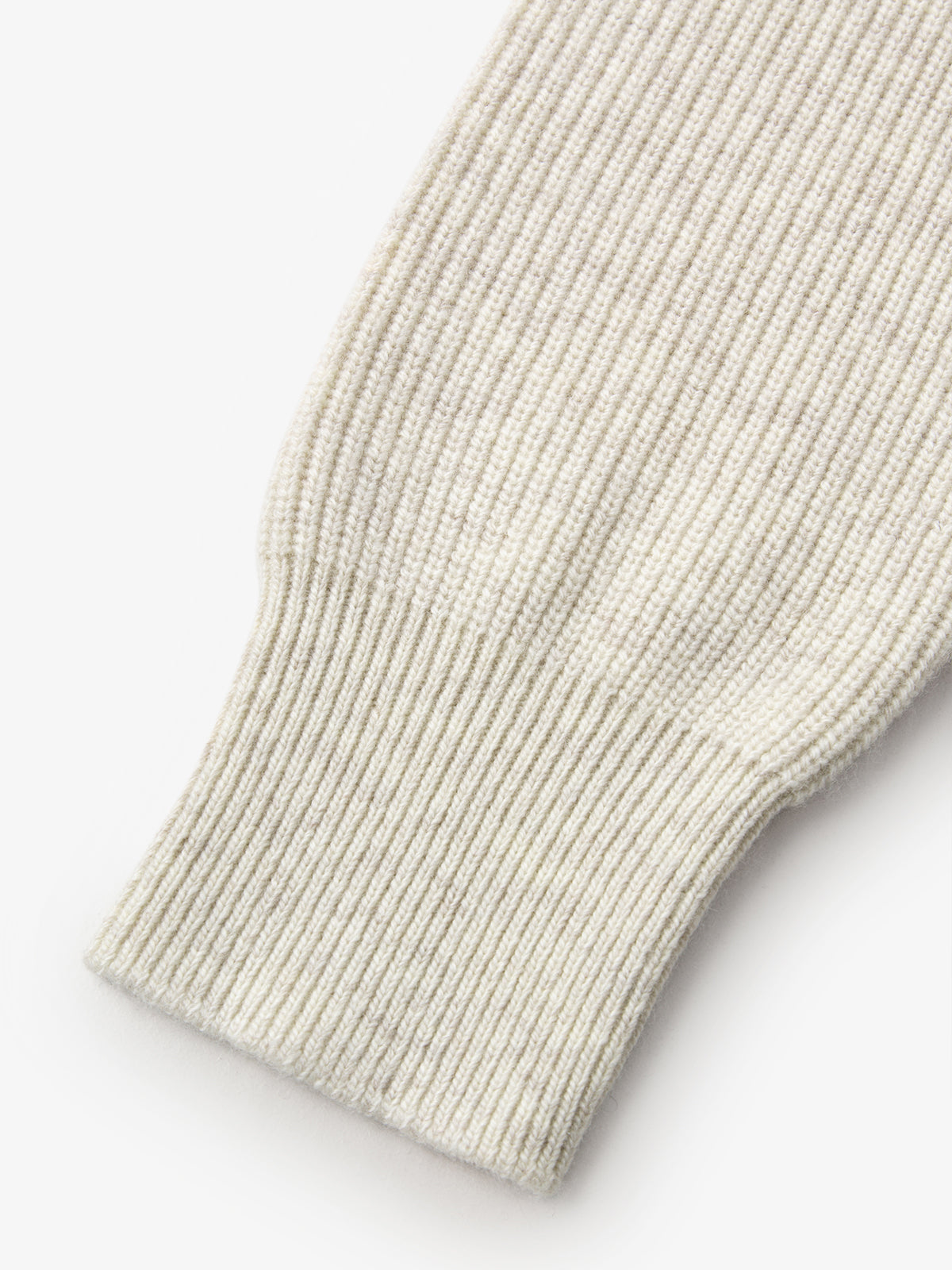 Wool Blend Zipper Polo Sweater