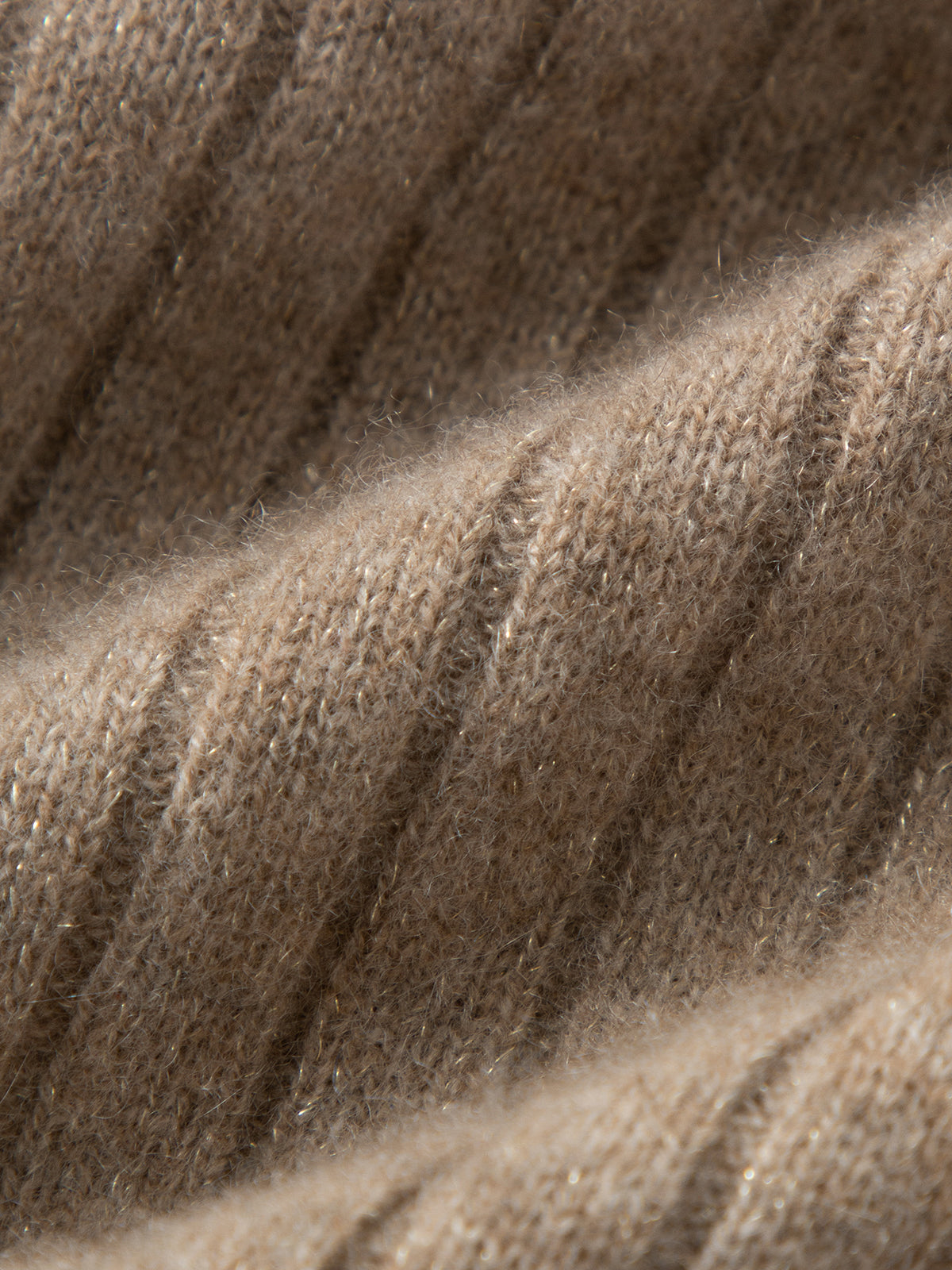 Turtleneck Cashmere Sweater Snow Mocha
