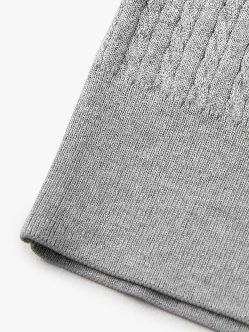 Polo Neck Short Sleeves Cotton Knitwear