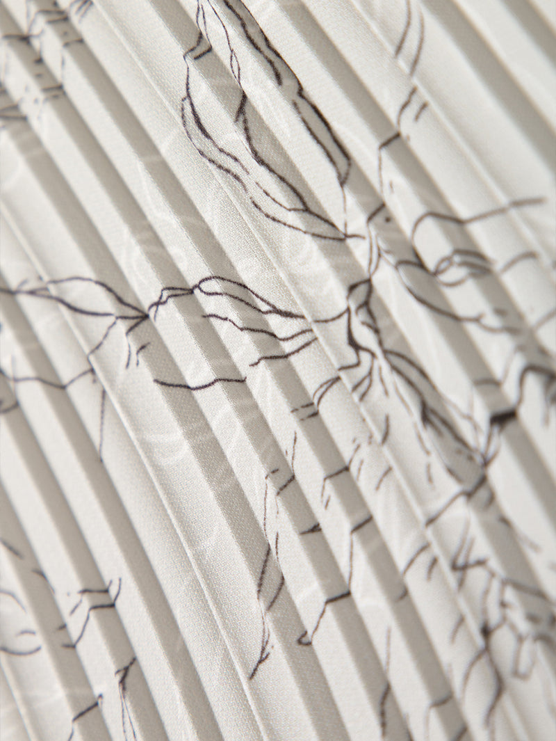 Chiffon Straight Fit Pleated Skirt - MEILLEUR MOMENT OFFICIAL STORE NEW YORK