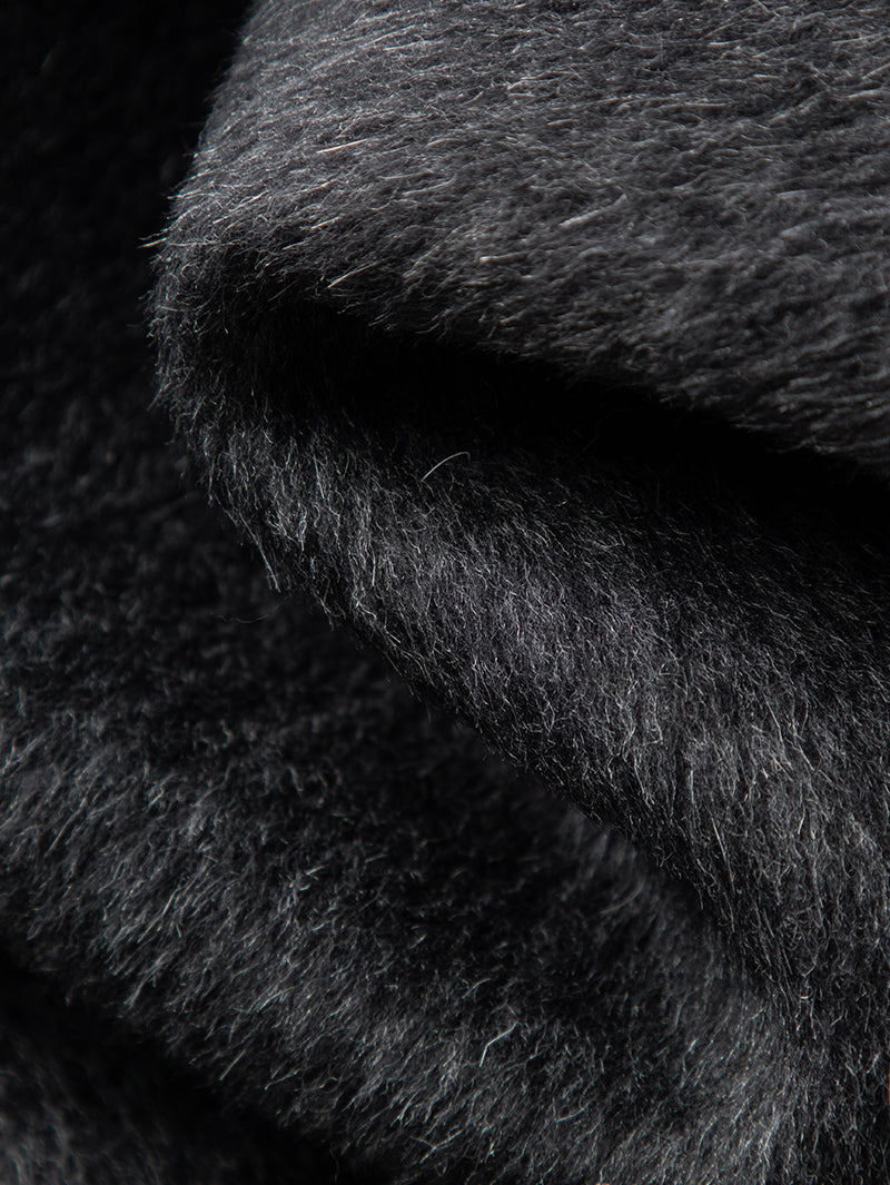 Crew Neck Wool Silk Coat - MEILLEUR MOMENT OFFICIAL STORE NEW YORK