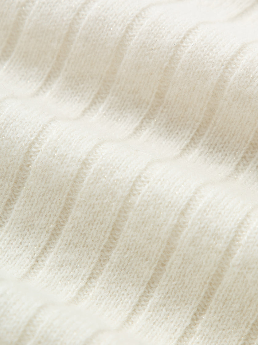 Turtleneck Cashmere Sweater Snow Mocha