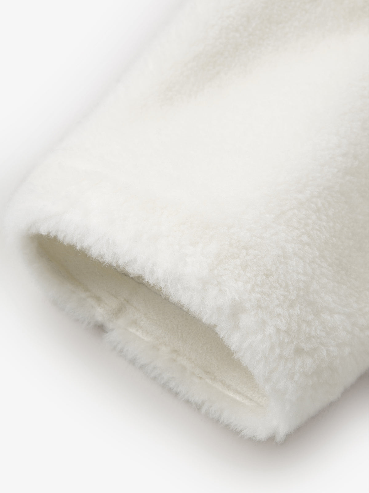 Pure Wool Zipper Fluffy Coat