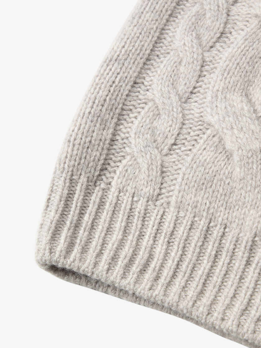 Pure Wool Cable Knit Cardigan