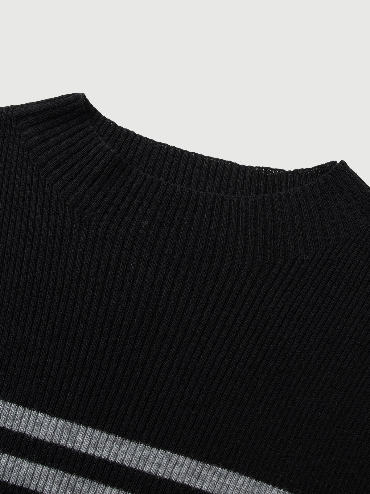 Striped Long-Sleeve Fitted Top