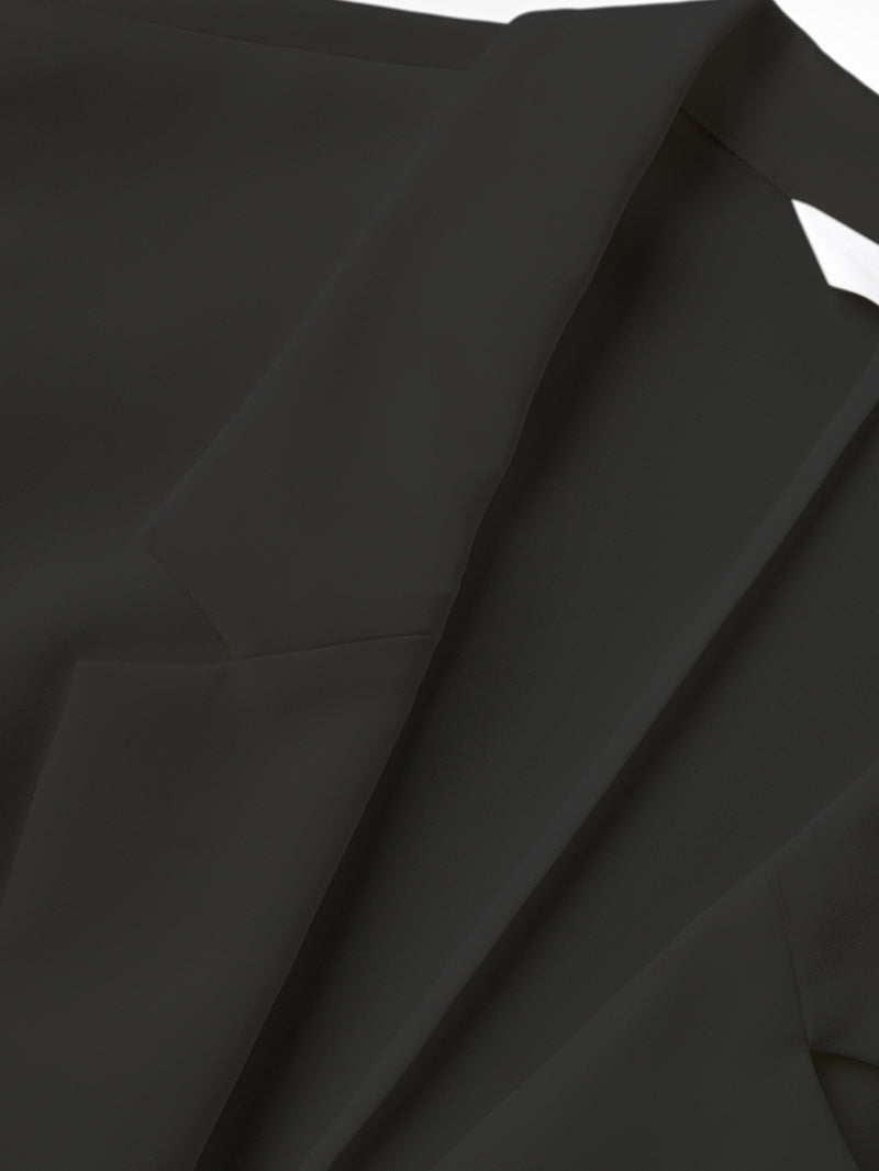 One Button 92% Silk Blazer