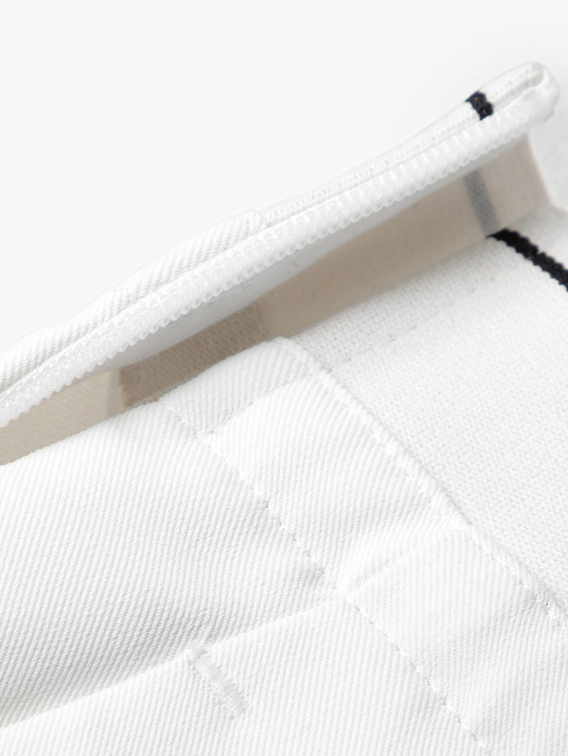 White flowing pants