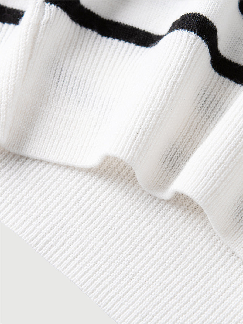 Striped Wool Blend Sweater