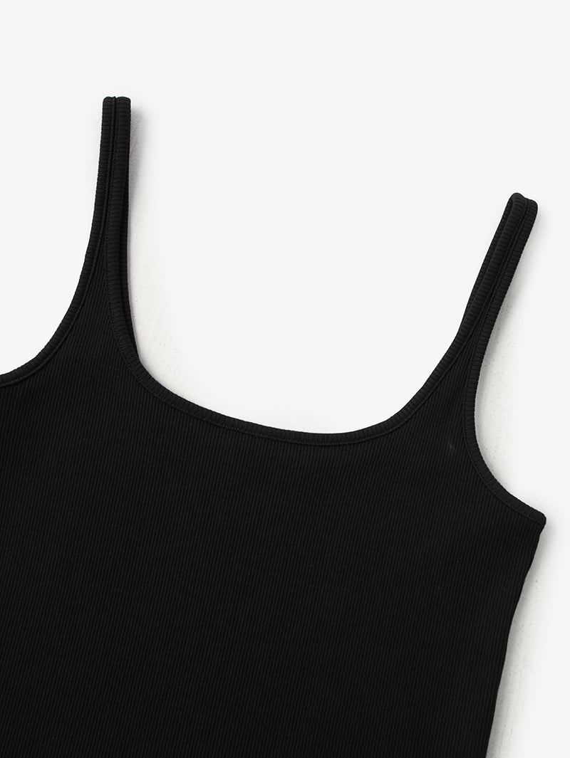 Round Neck Cotton Tankini Top