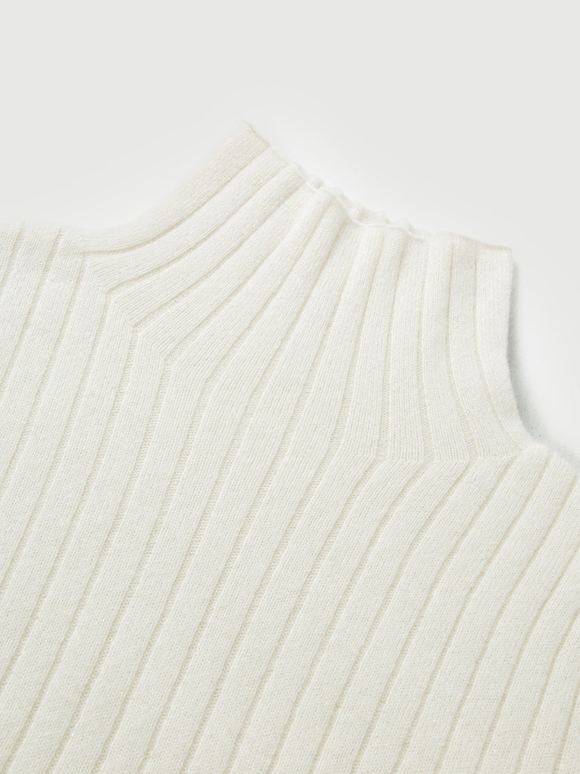 Turtleneck Cashmere Sweater Snow Mocha