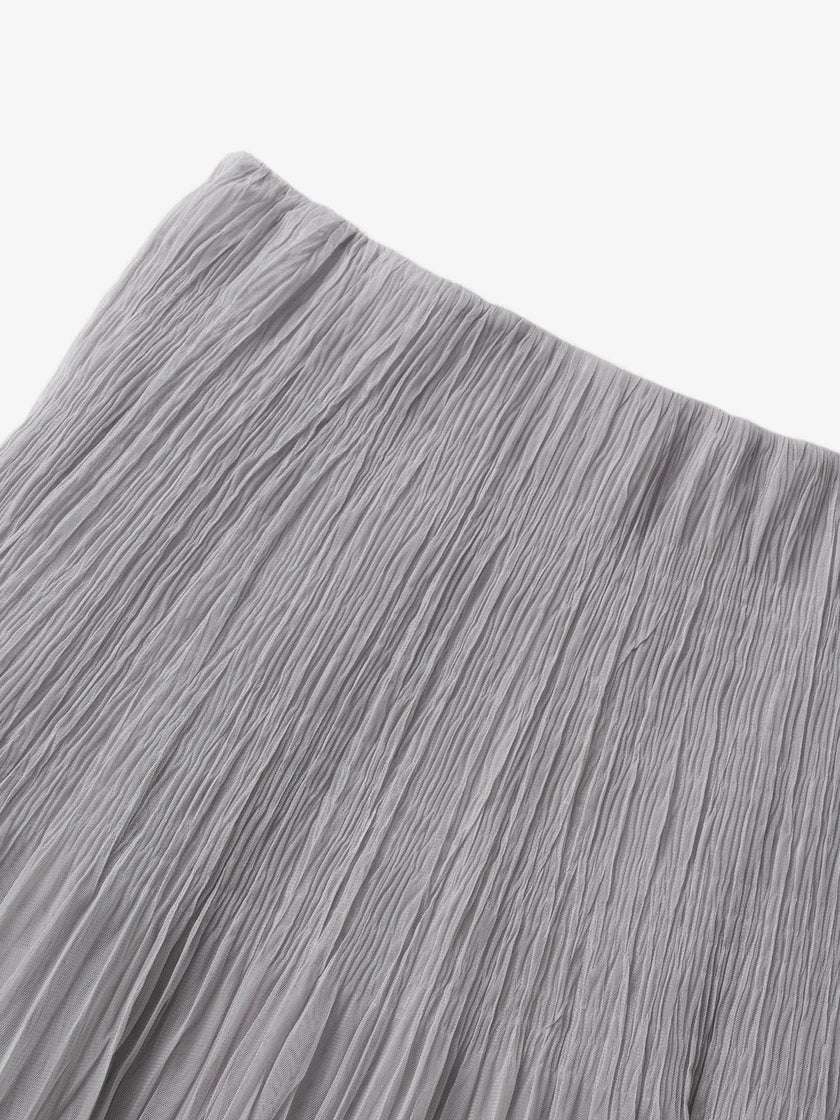 MEILLEUR MOMENT Pleated Maxi Skirt
-Fit Detail