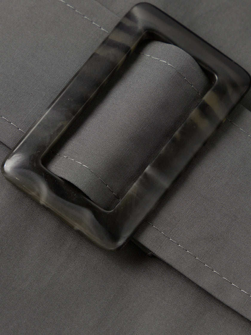 Belted Double-Breasted Cotton Trench Coat