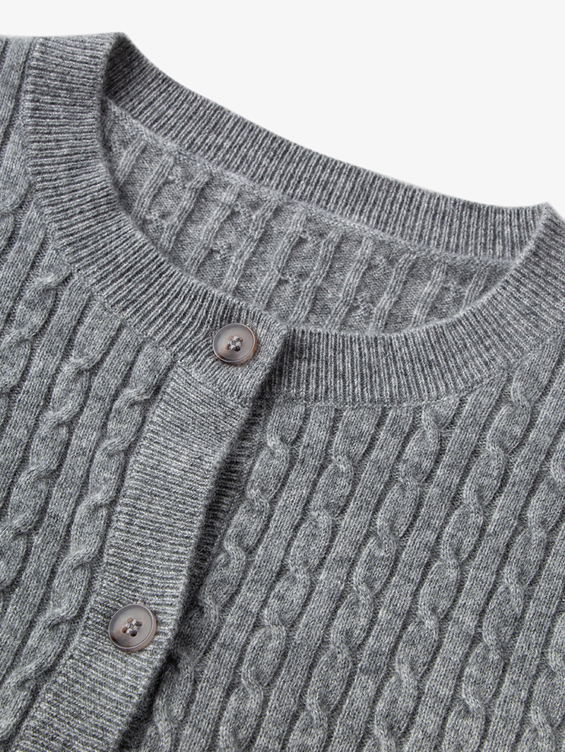 Rib Cashmere Cardigan - MEILLEUR MOMENT OFFICIAL STORE NEW YORK