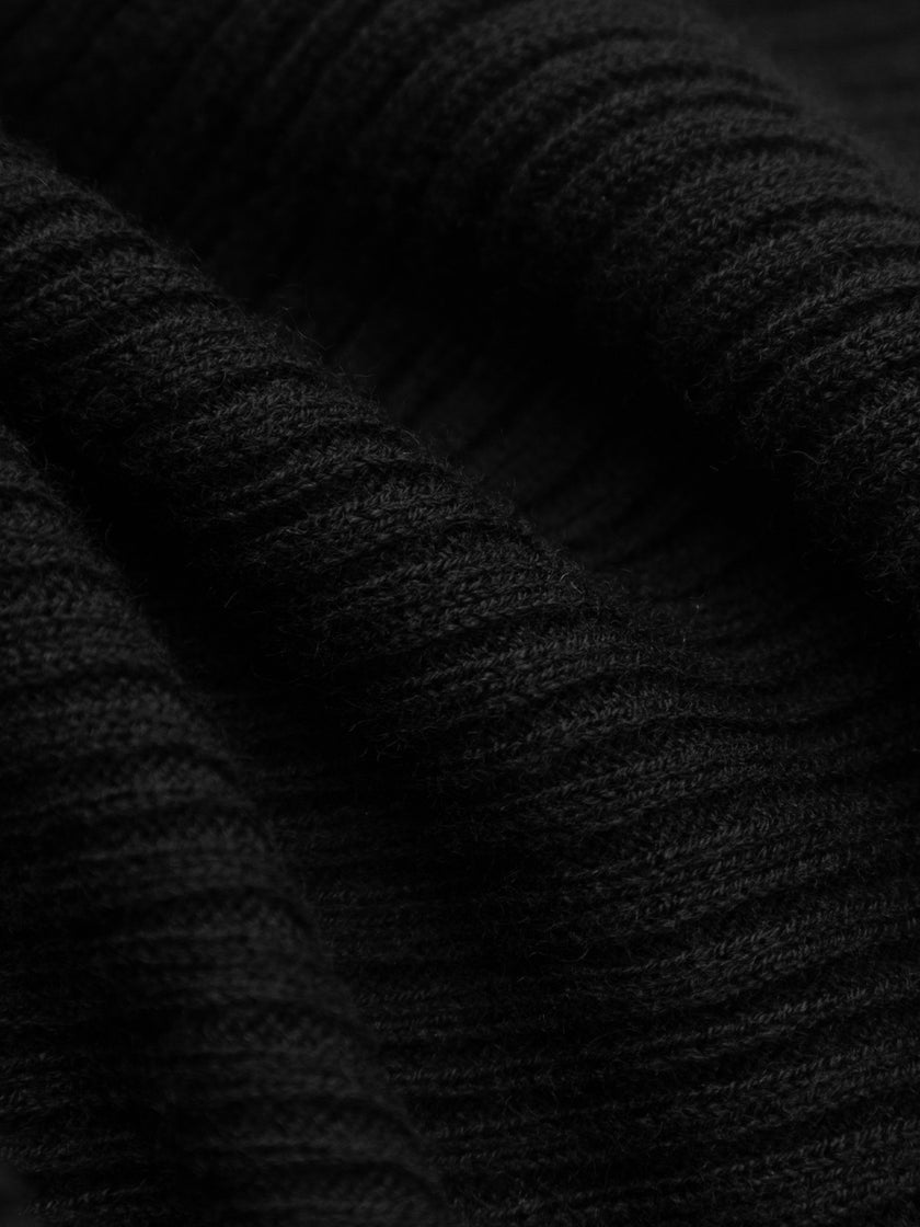 Wool Blend Zipper Hoodie