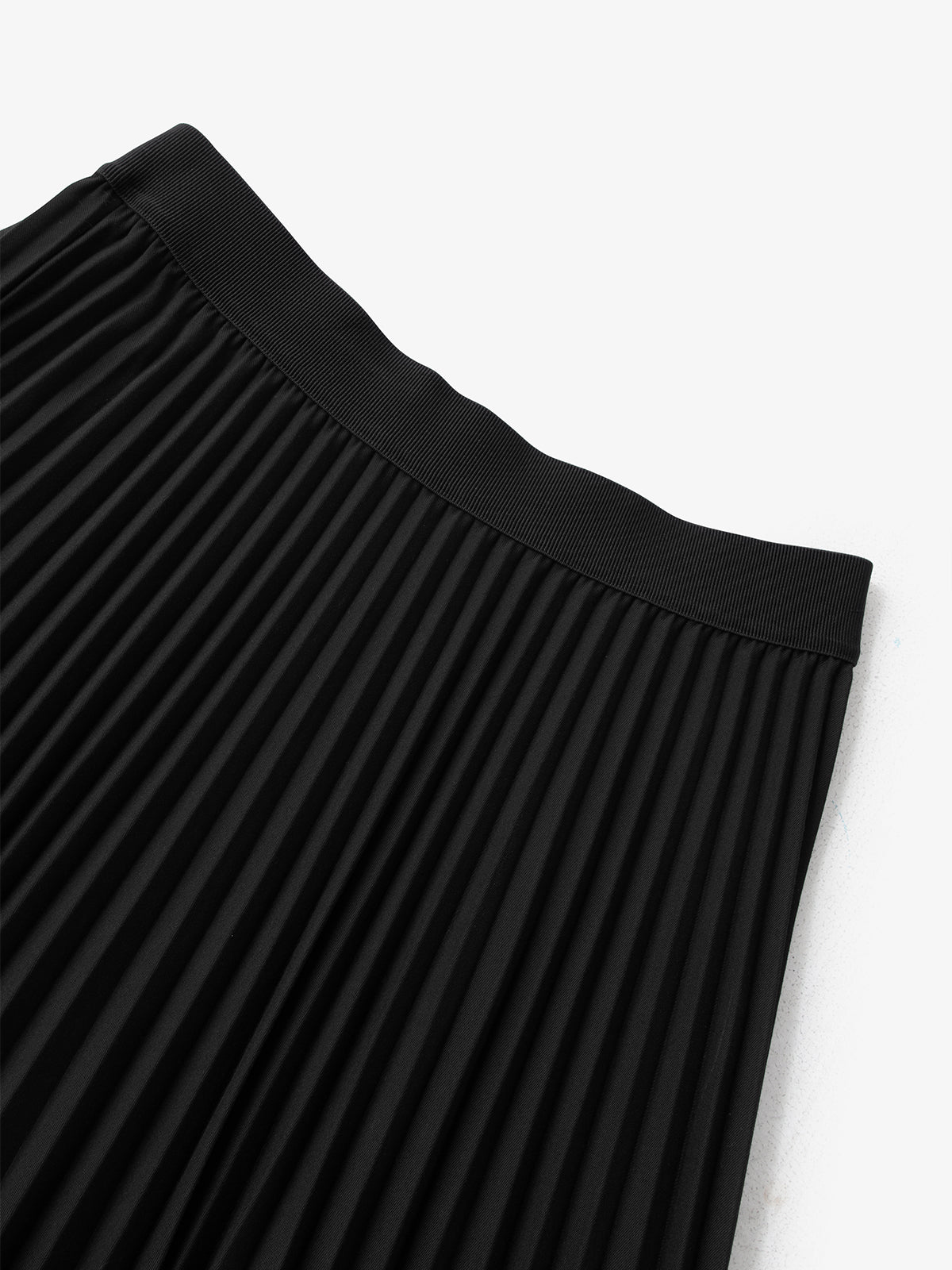 Pleated Handkerchief Maxi Skirt