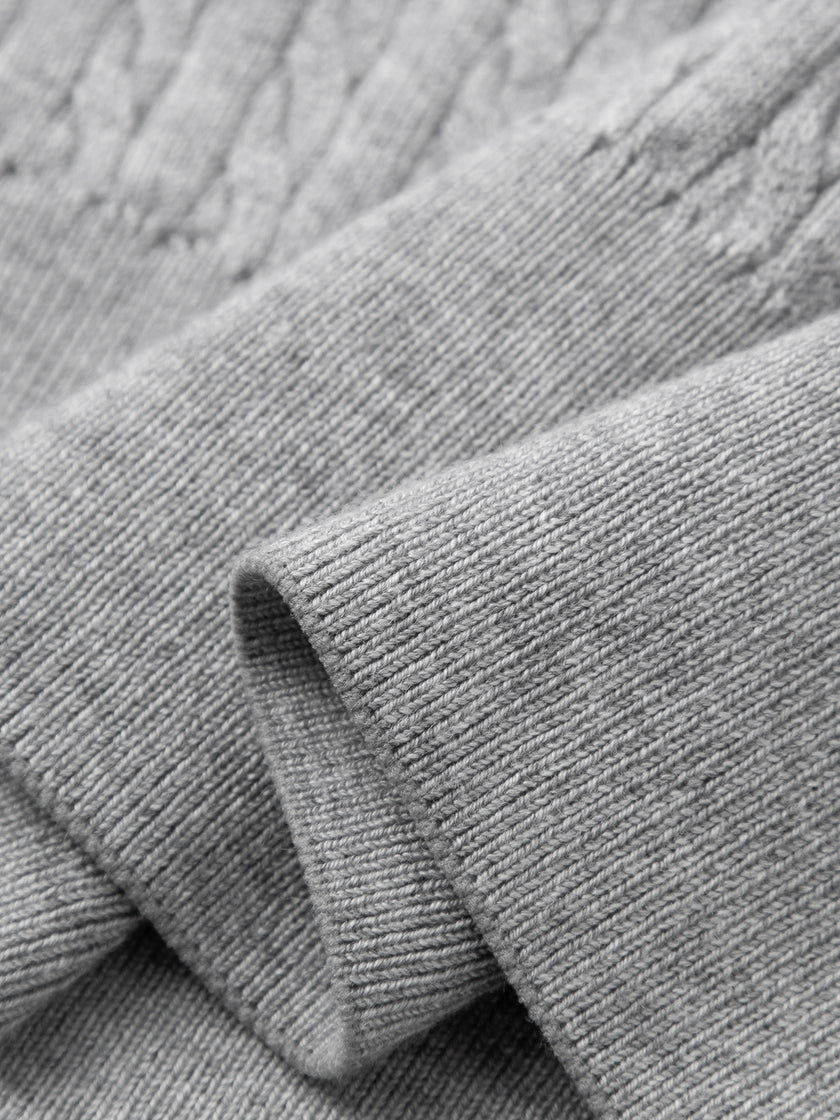 Polo Neck Short Sleeves Cotton Knitwear