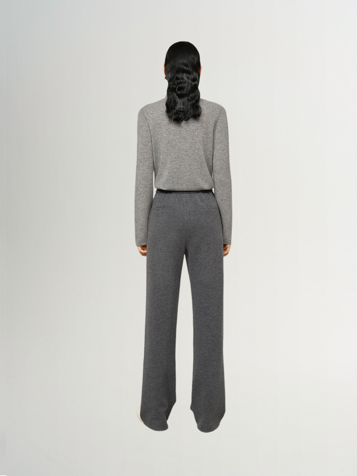 Straight Elastic Trousers