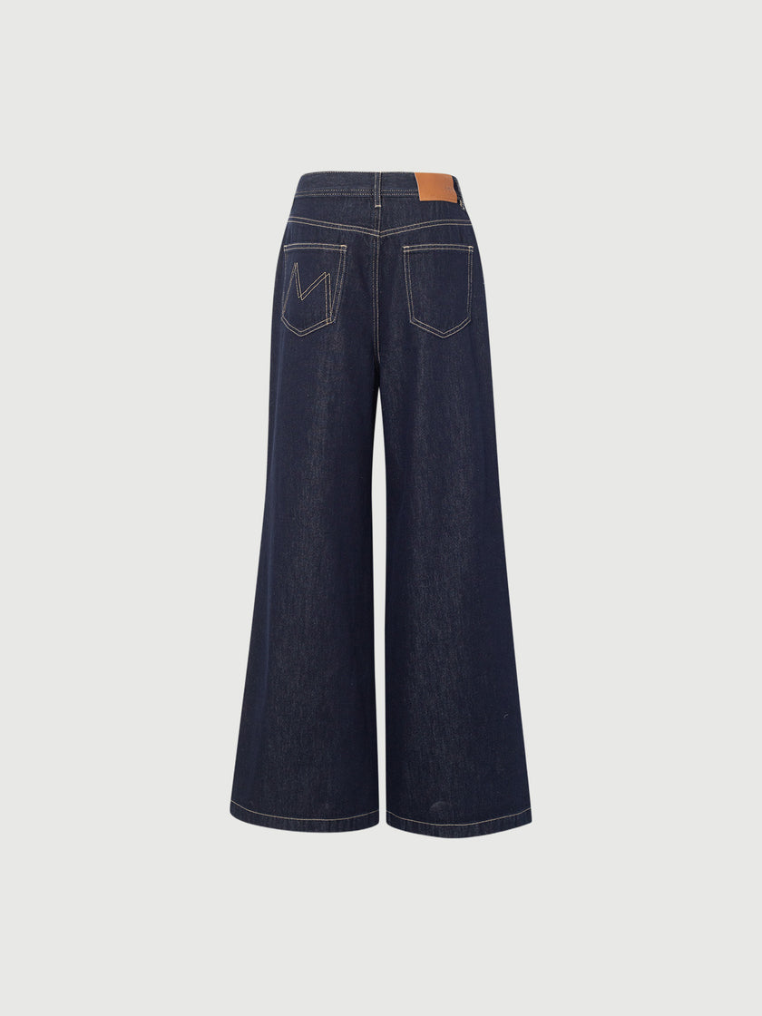 Slightly Flare 100% Cotton Jeans
