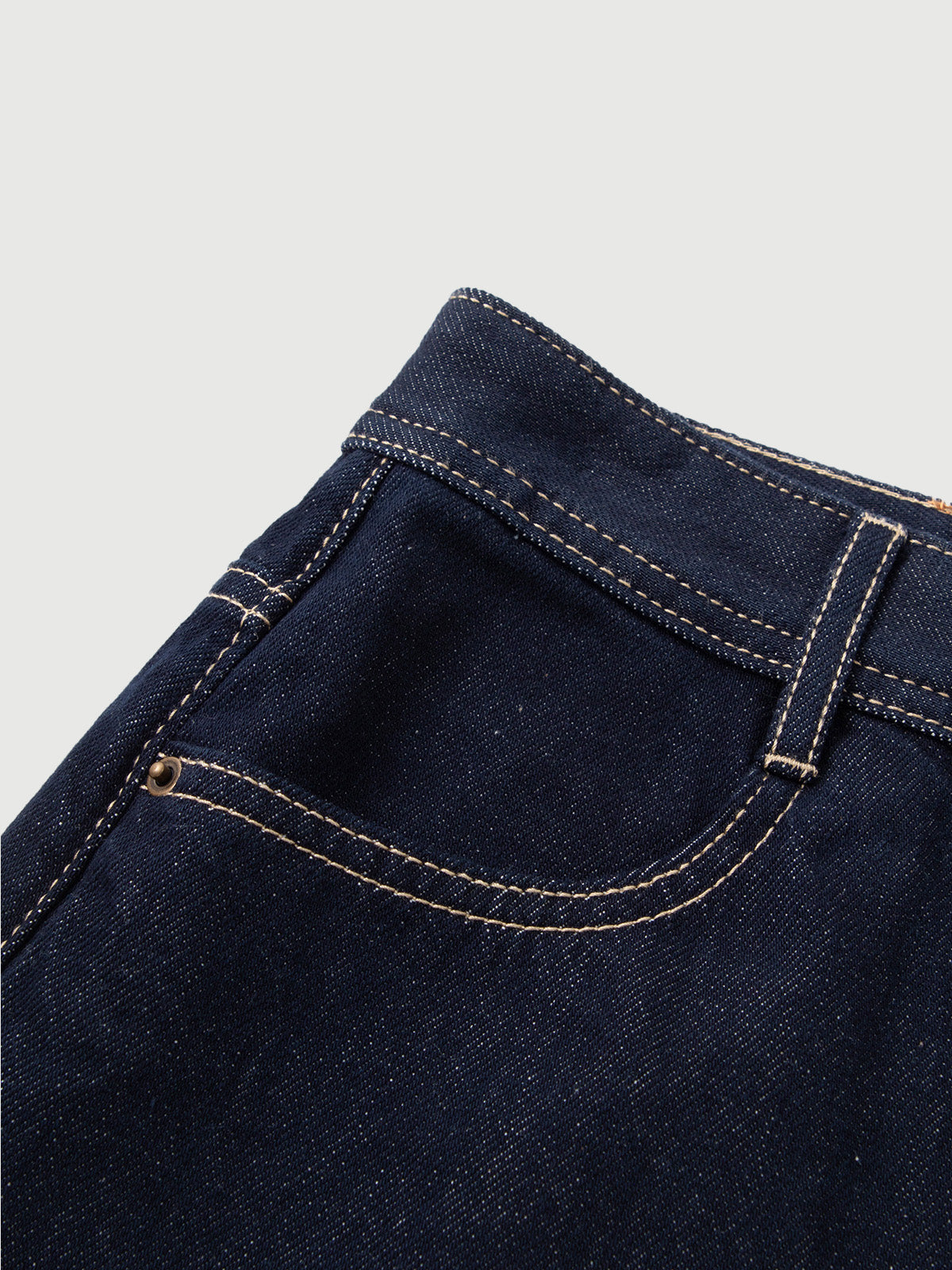 Slightly Flare 100% Cotton Jeans