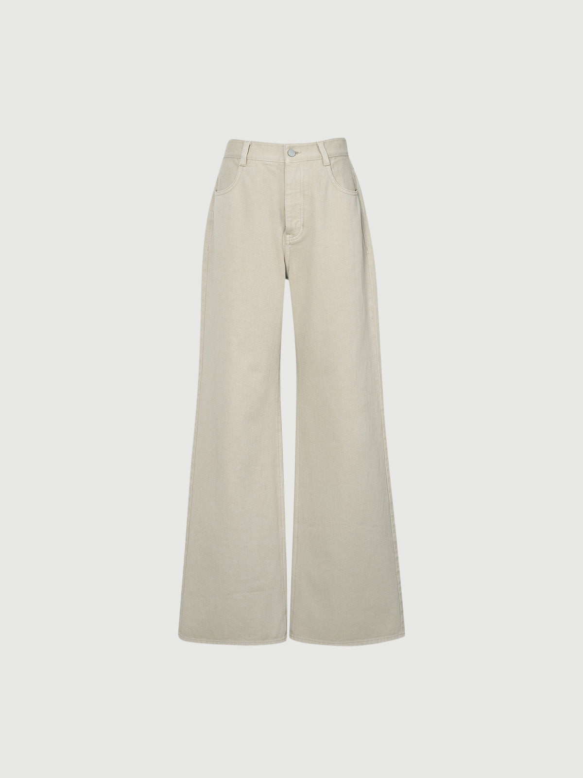 Pure Cotton Button Trousers