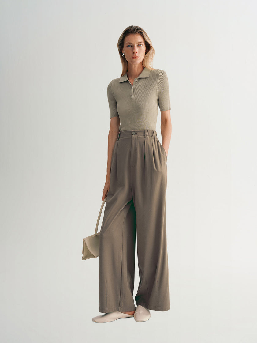 Wide-Leg Trousers