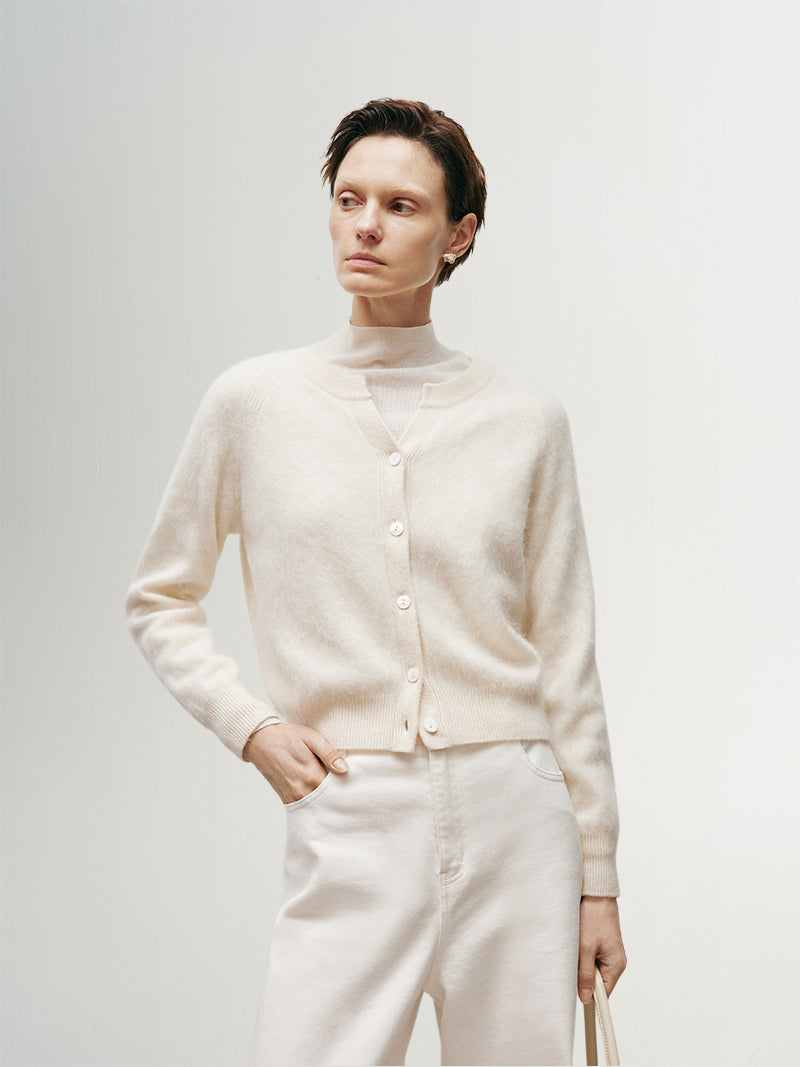 Pure Cashmere Cardigan - MEILLEUR MOMENT OFFICIAL STORE NEW YORK 