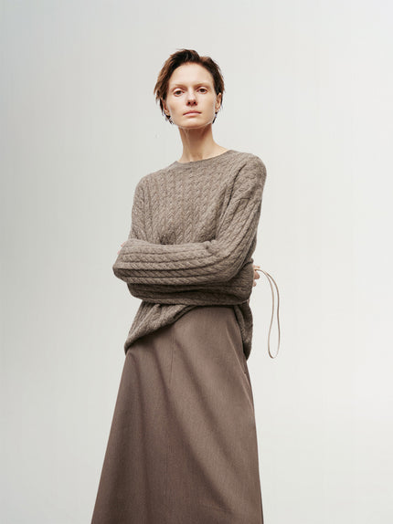 Cable Knit Cashmere Sweater