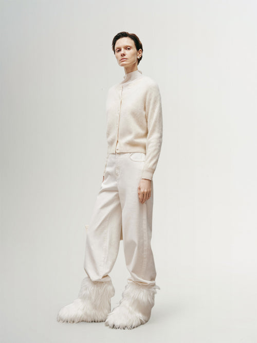 Load image 1 in gallery view. Pure Cashmere Cardigan - MEILLEUR MOMENT OFFICIAL STORE NEW YORK 
