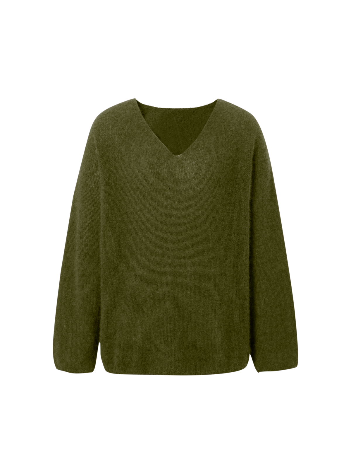 Relaxed V-Neck Raglan Sweater