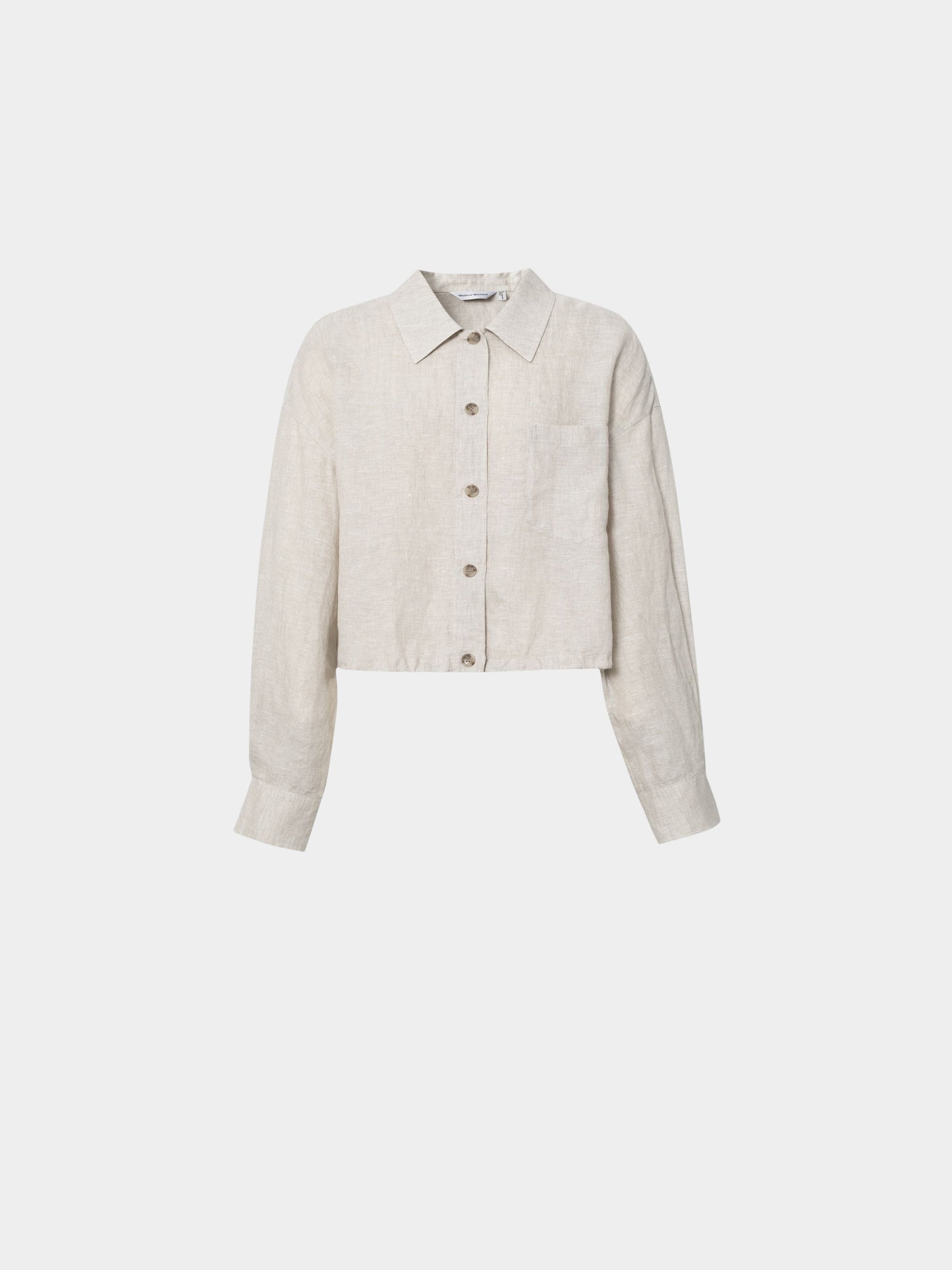 100% Linen Cropped Shirt