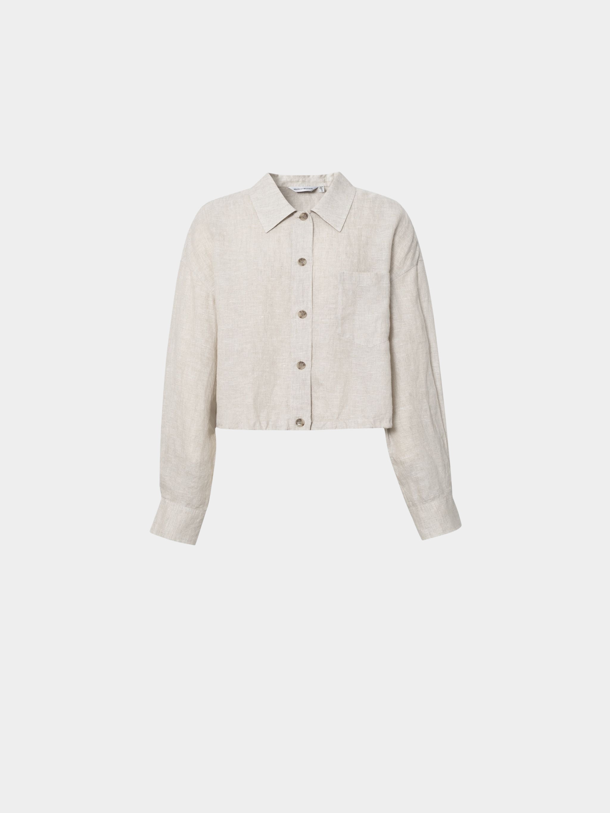 100% Linen Cropped Shirt