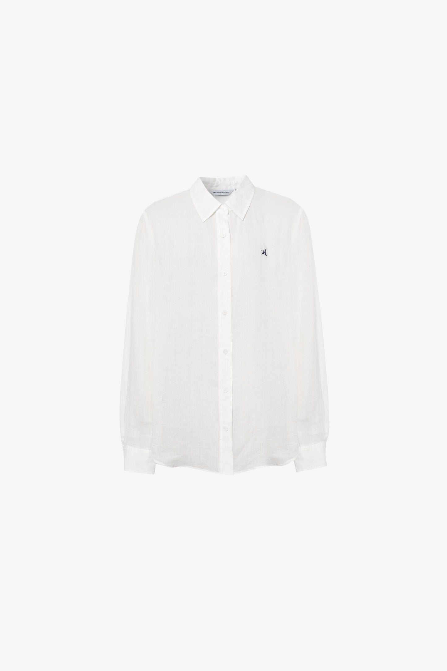 Pure Linen Relaxed Long-Sleeve Shirt