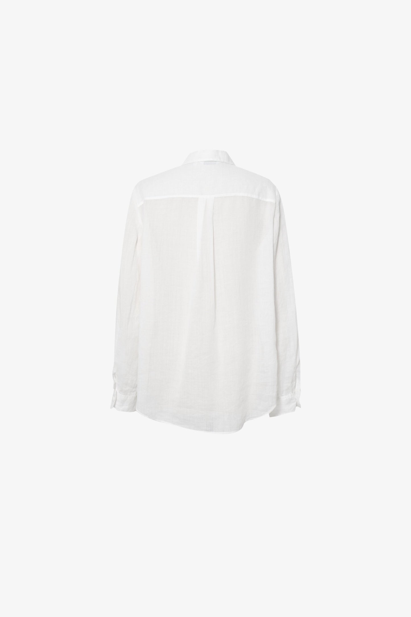 Pure Linen Relaxed Long-Sleeve Shirt