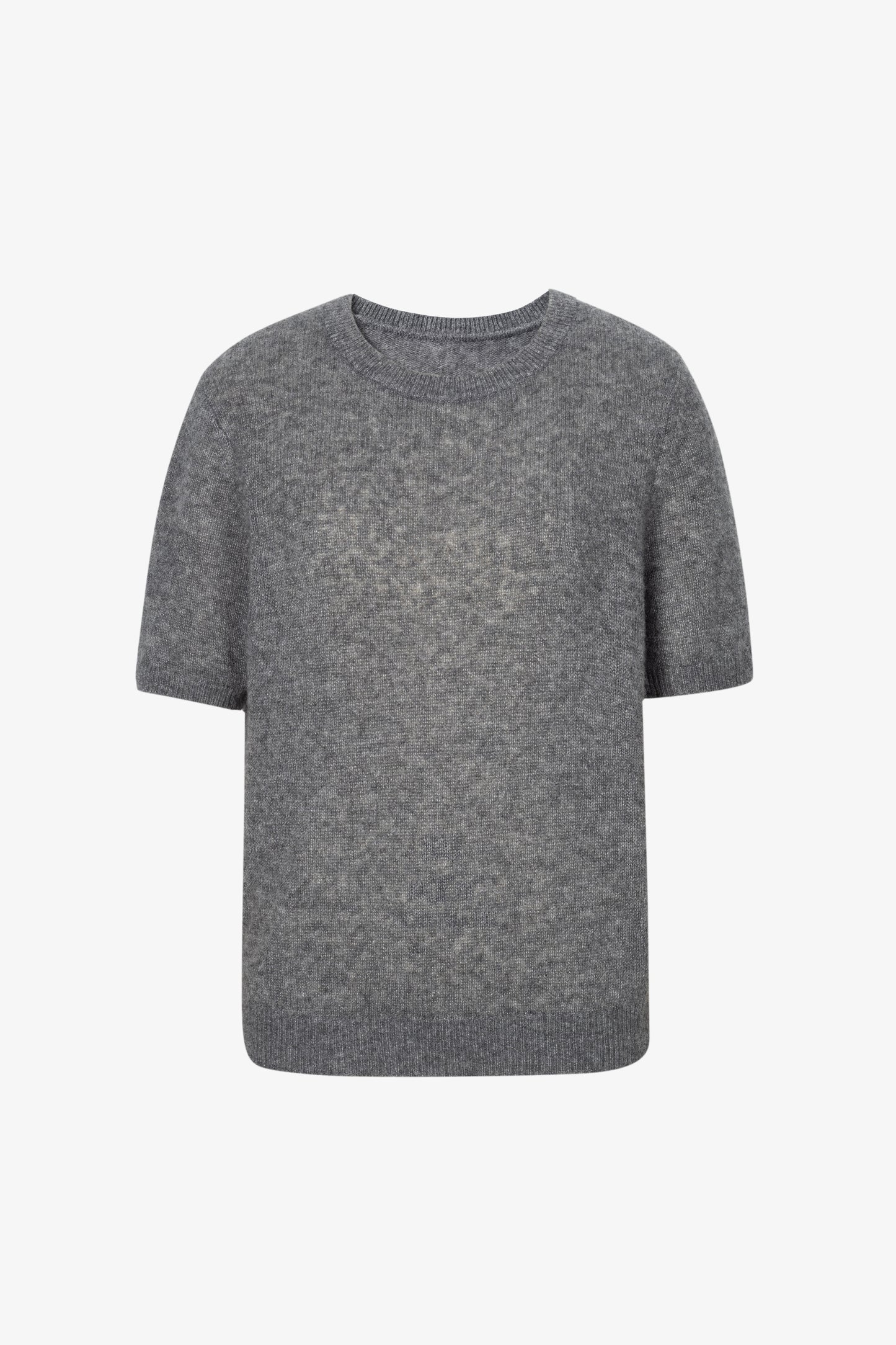 Lightweight Cashmere-Silk Short-Sleeve Sweater