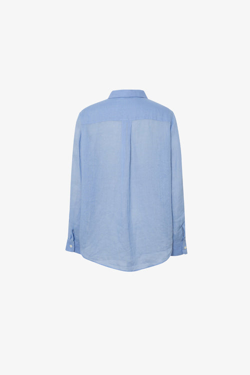 Load image 1 in gallery view. Pure Linen Relaxed Long-Sleeve Shirt
