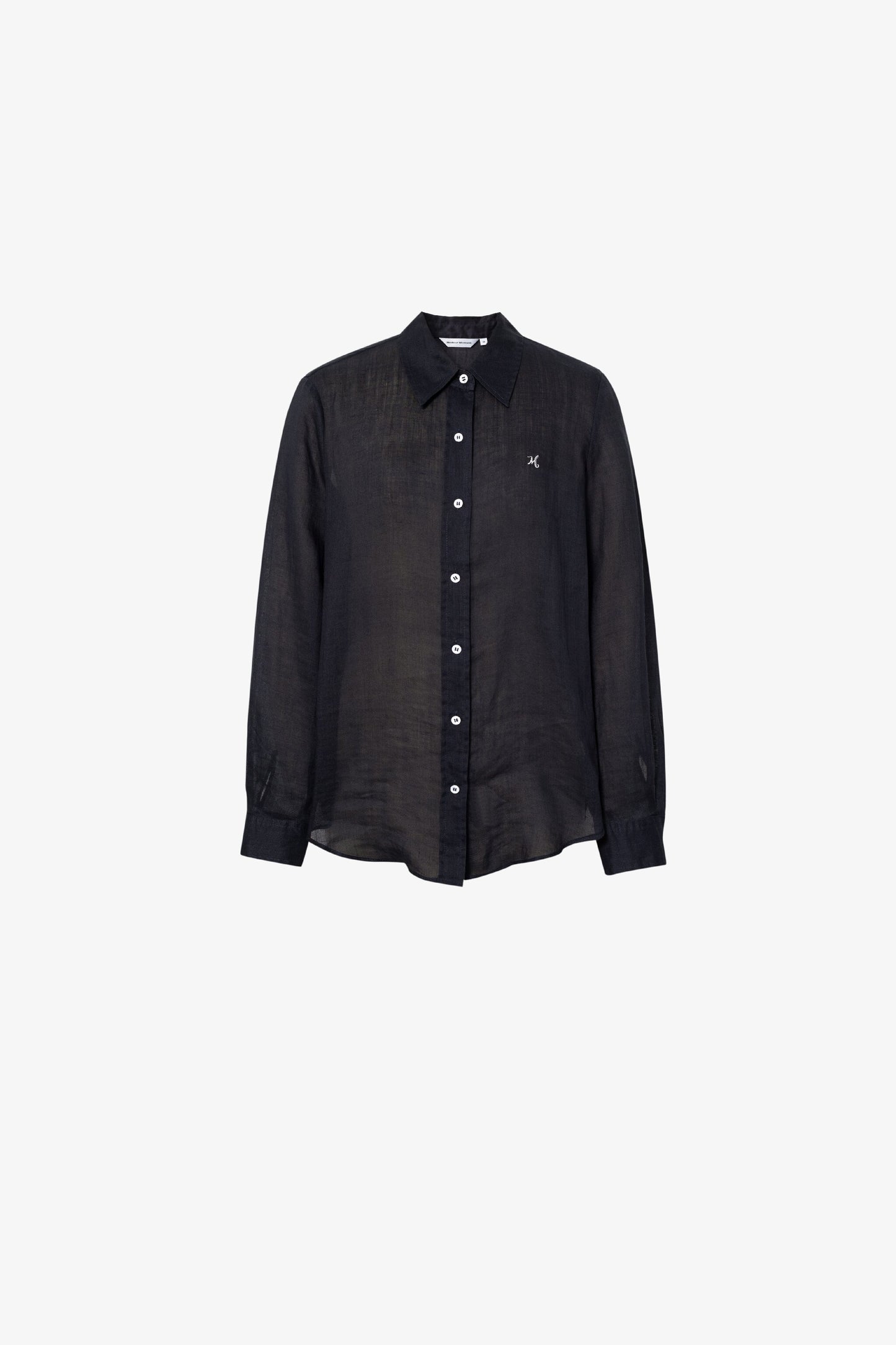 Pure Linen Relaxed Long-Sleeve Shirt