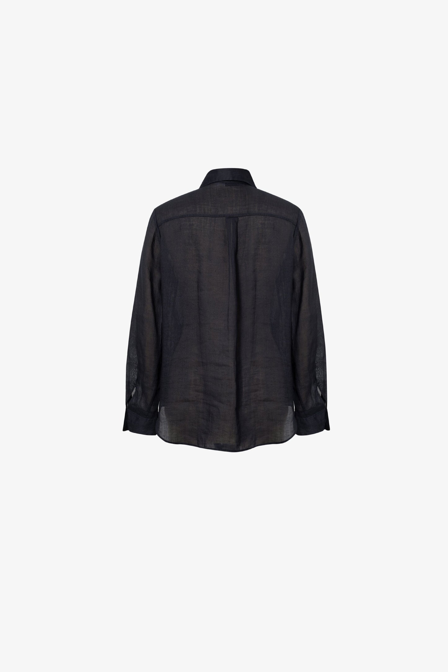 Pure Linen Relaxed Long-Sleeve Shirt