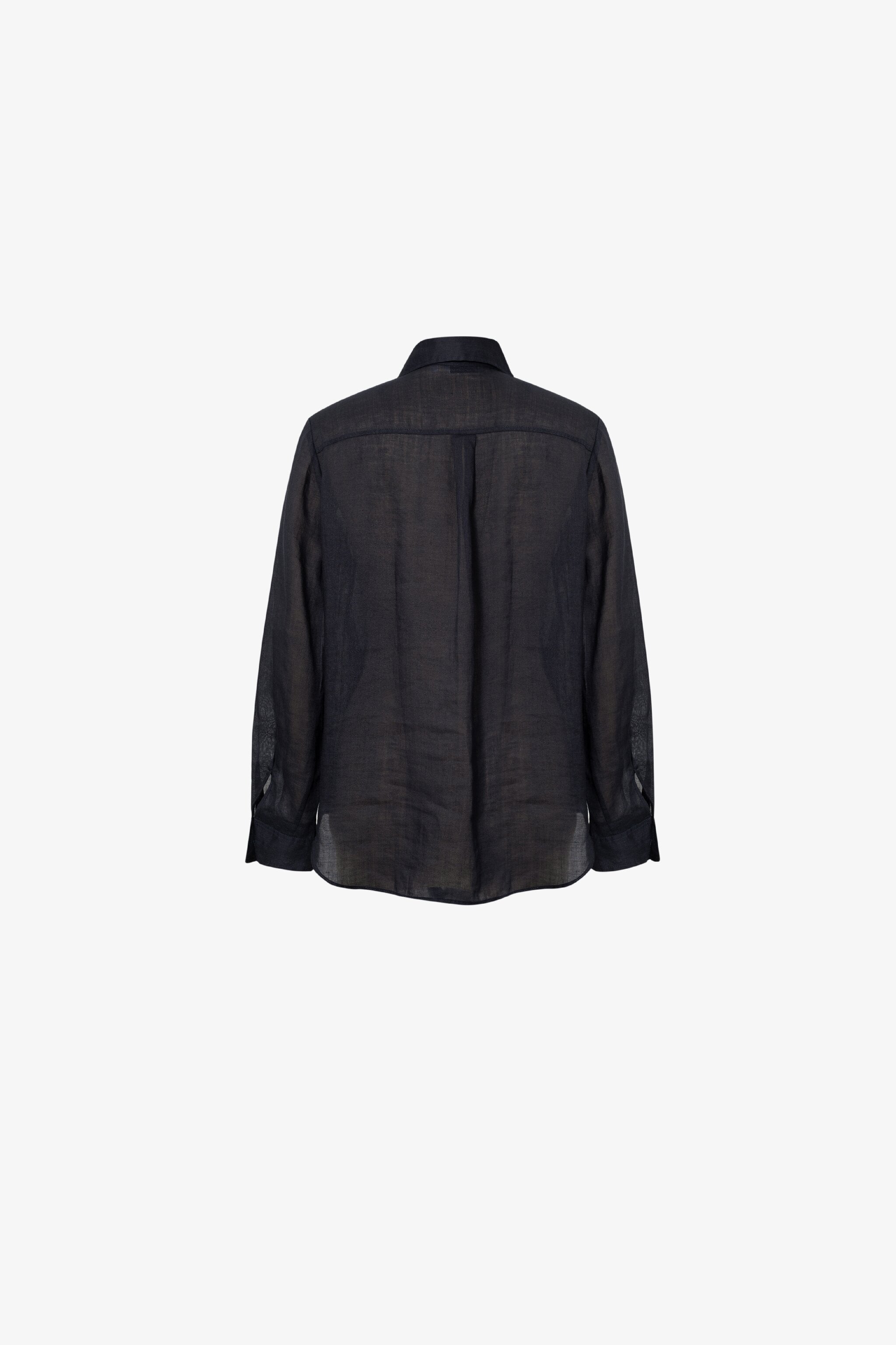 Pure Linen Relaxed Long-Sleeve Shirt