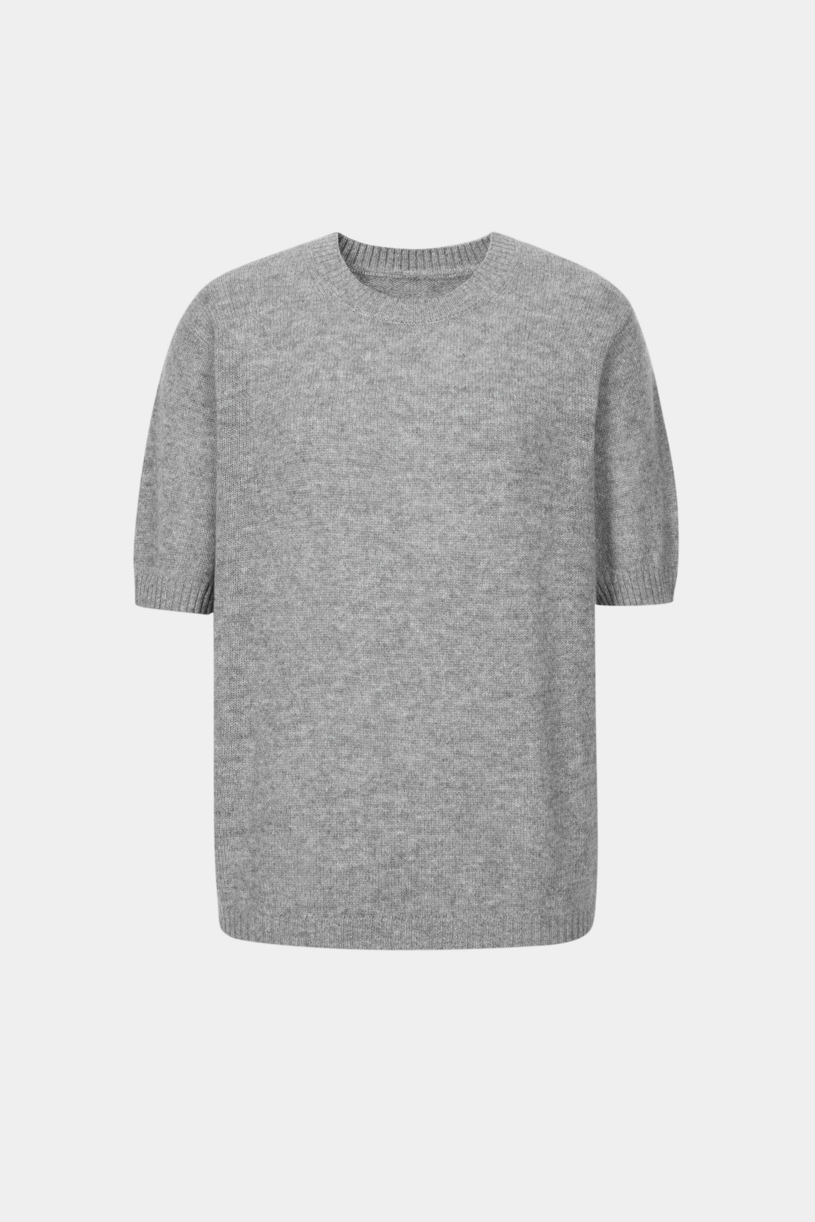 Crew Neck Short Sleeve Knit Sweater