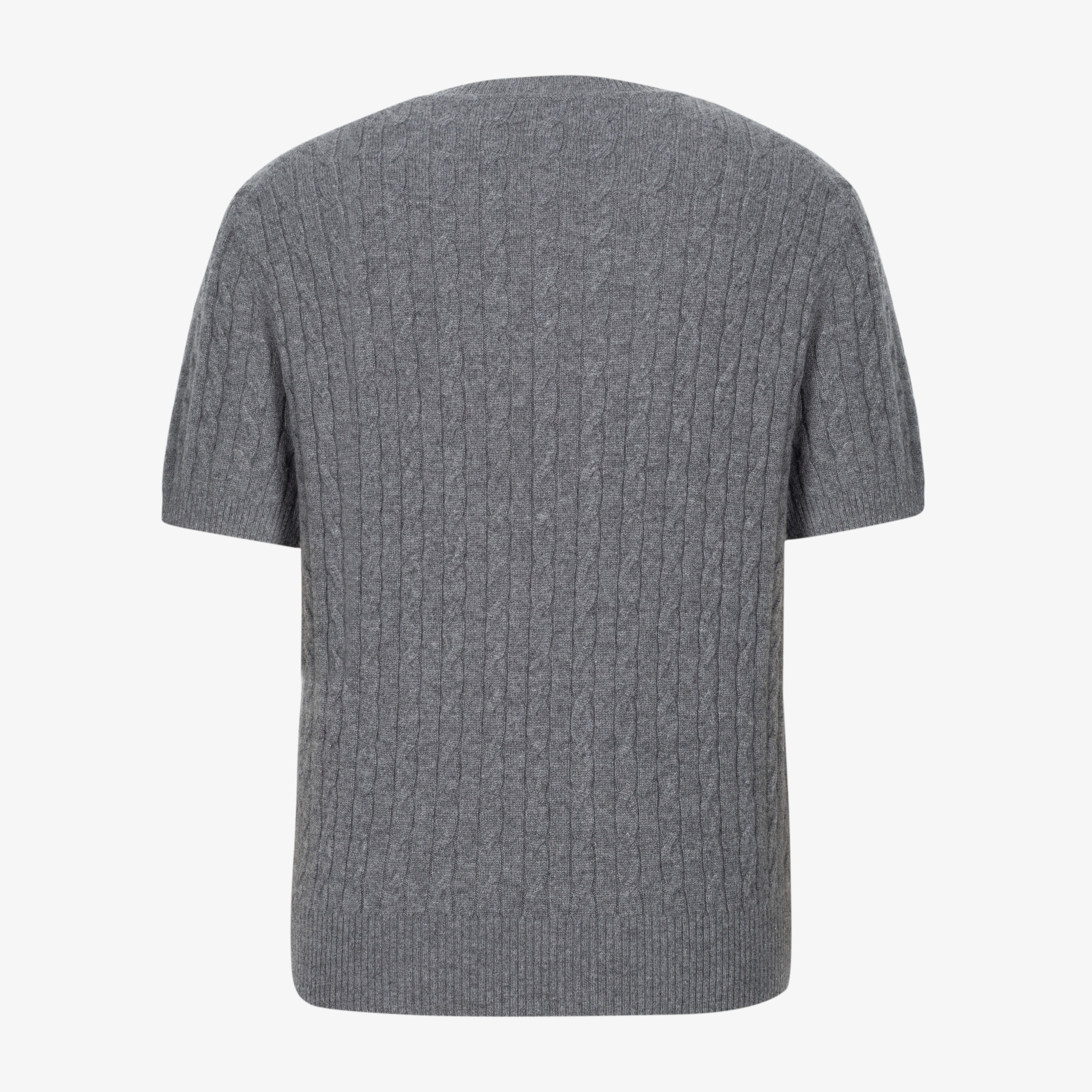Crew Neck Short Sleeve Knit Top