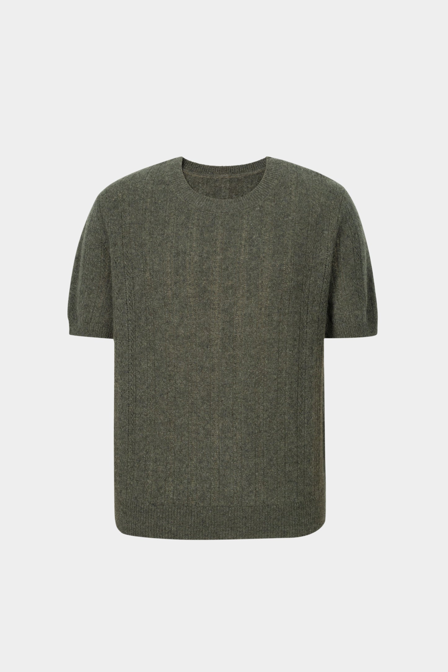 Crew Neck Short Sleeve Knit Top