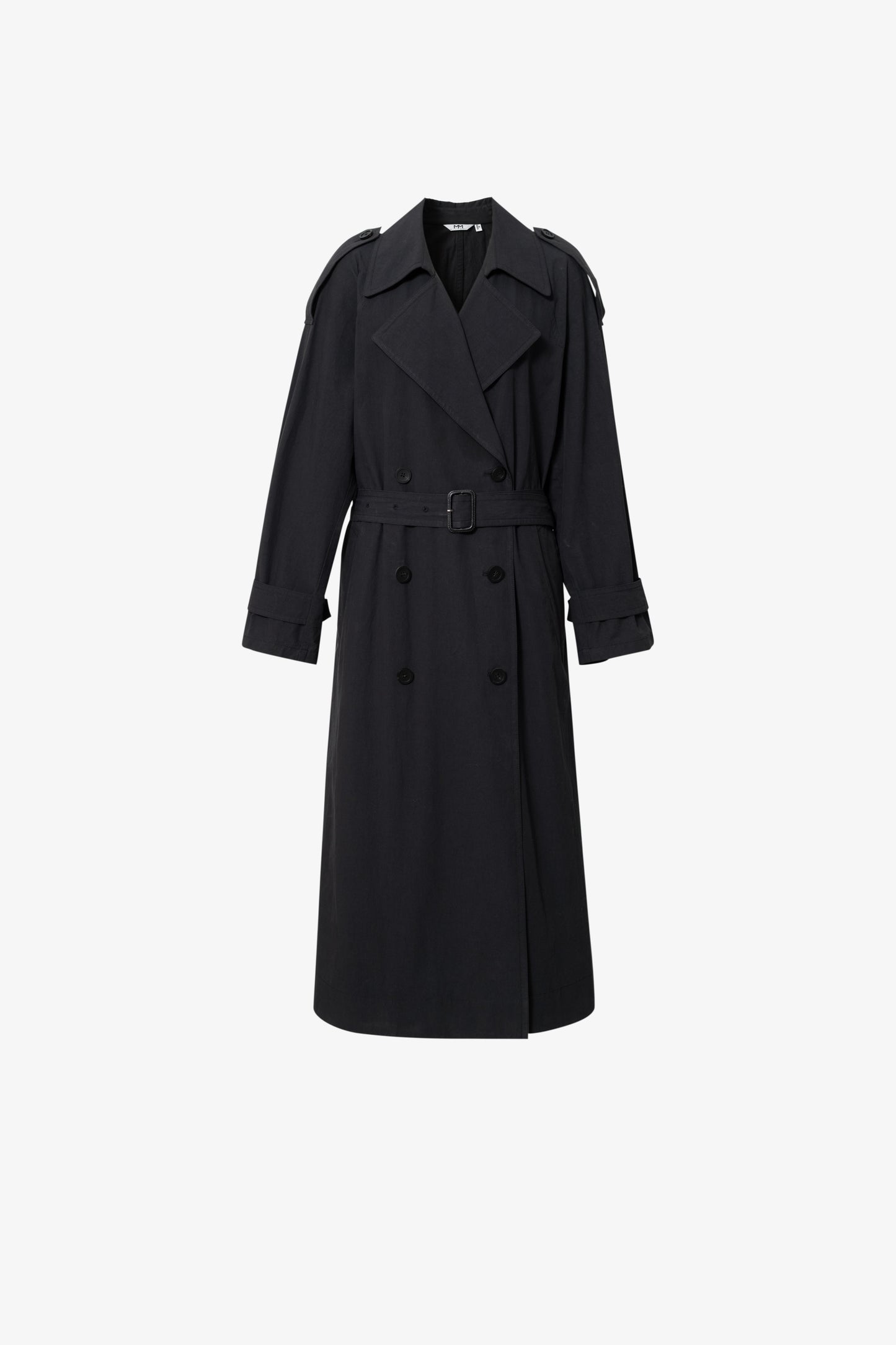 Classic Cotton Double-Breasted Trench Coat