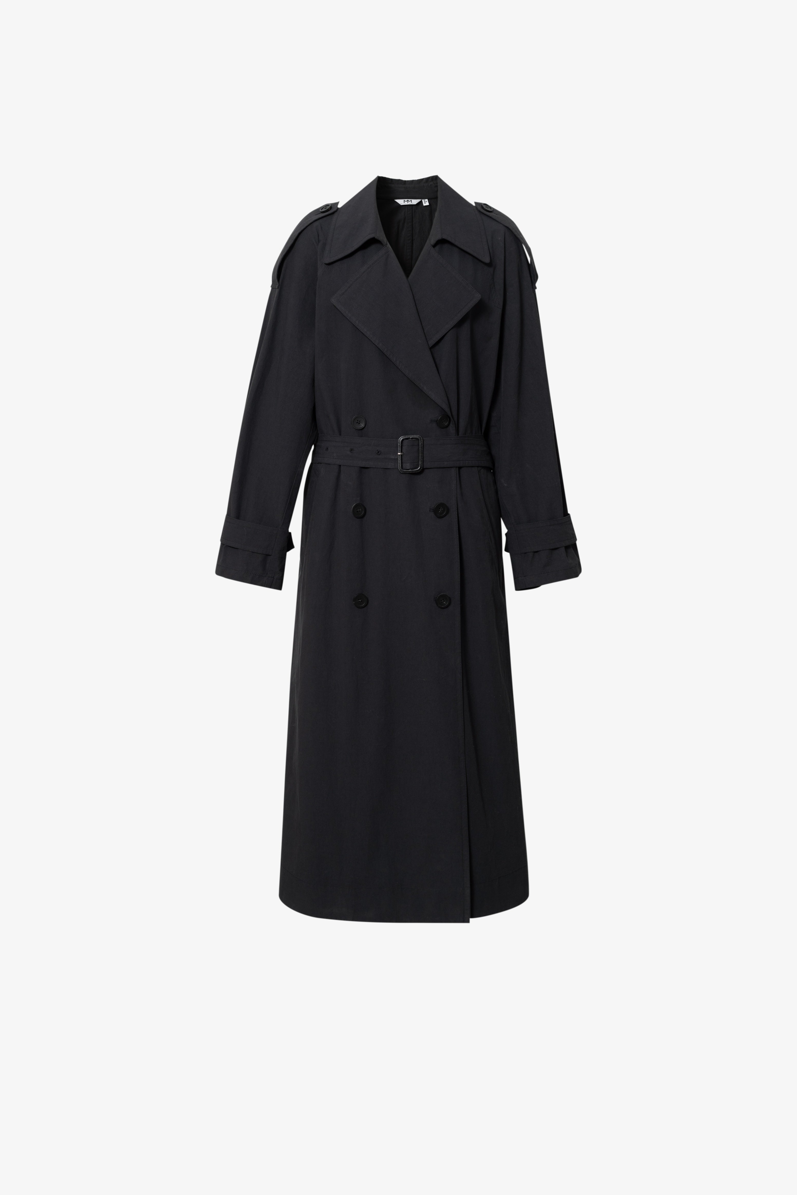 Classic Cotton Double-Breasted Trench Coat