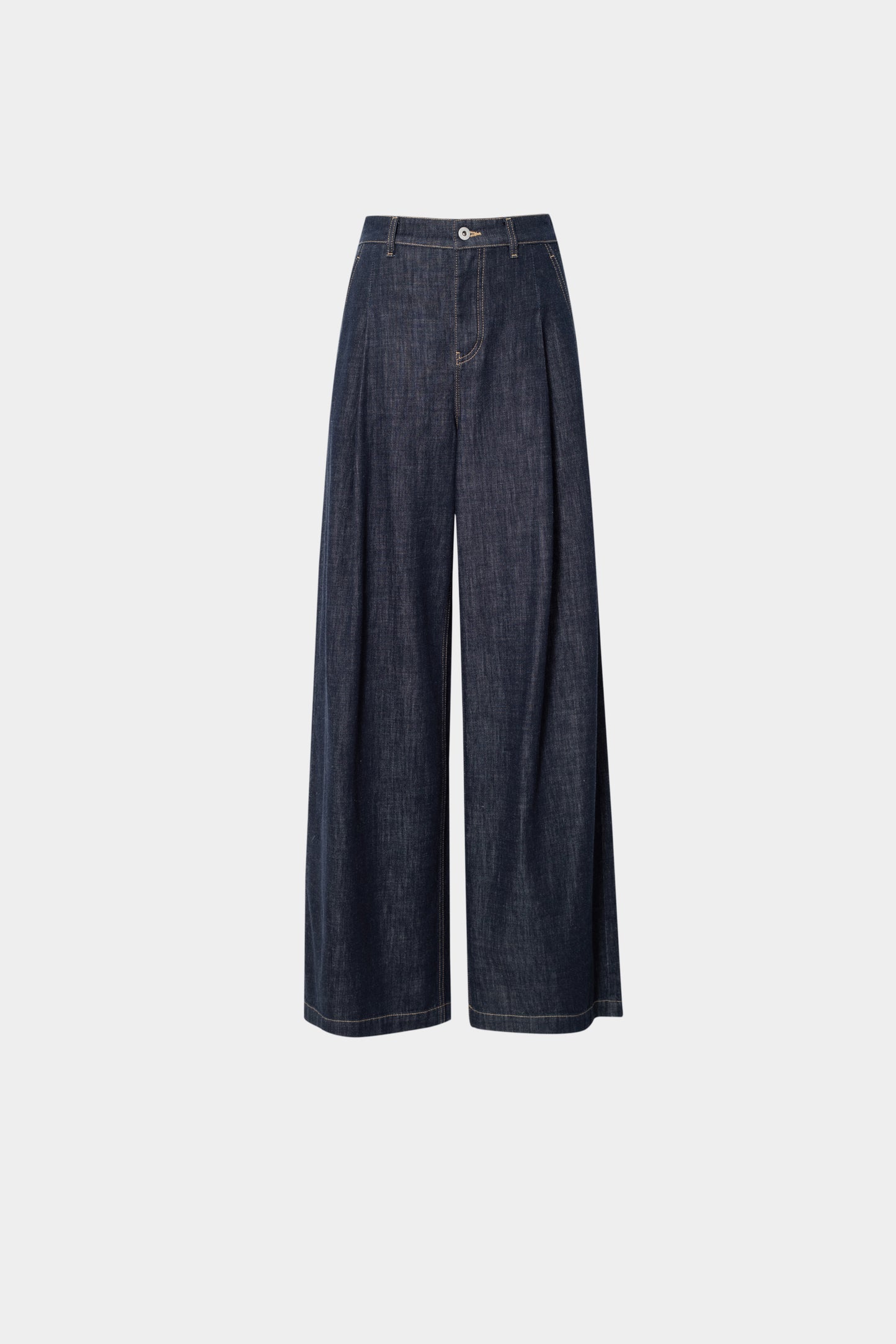 Wide-Leg Cotton Jeans