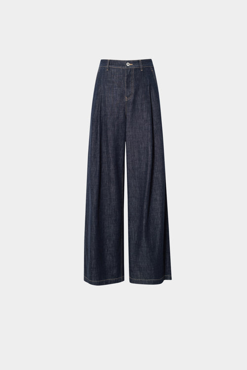 Load image 1 in gallery view. Wide-Leg Cotton Jeans