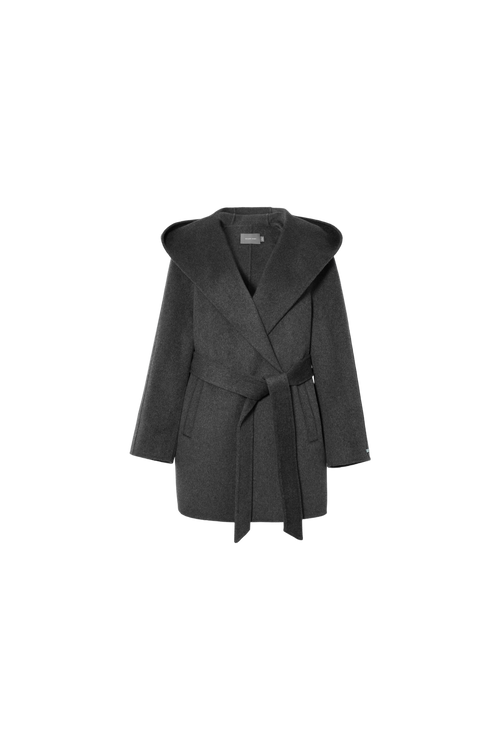 Load image 1 in gallery view. Oversized Hooded Cashmere Coat