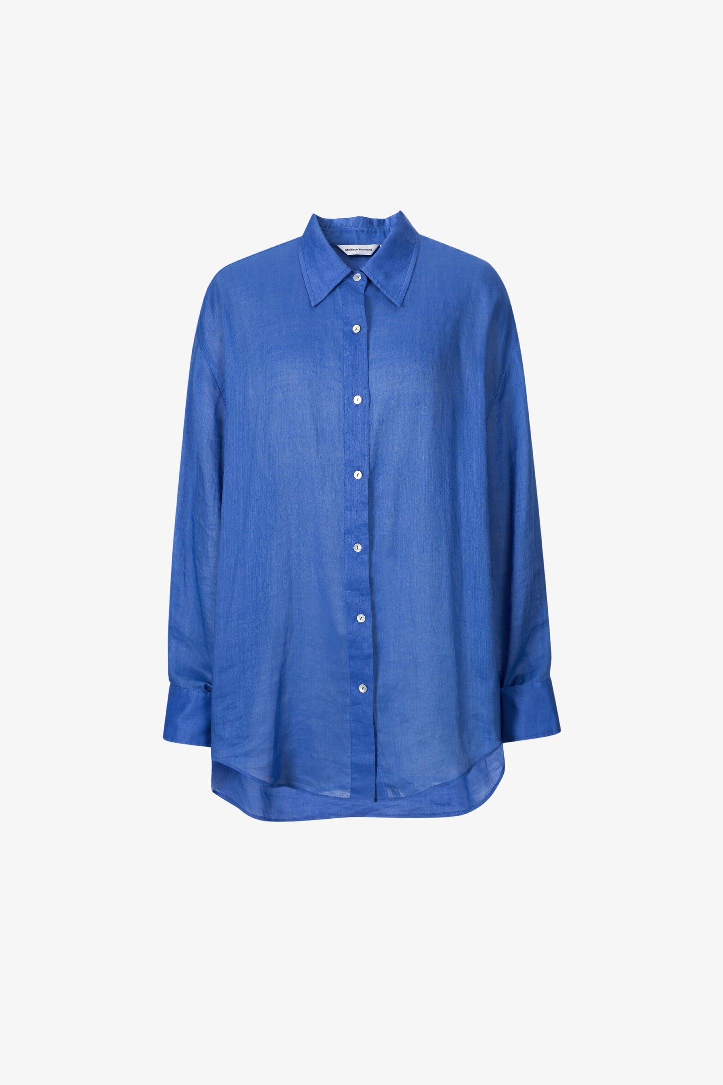 Pure Linen Relaxed Long-Sleeve Shirt