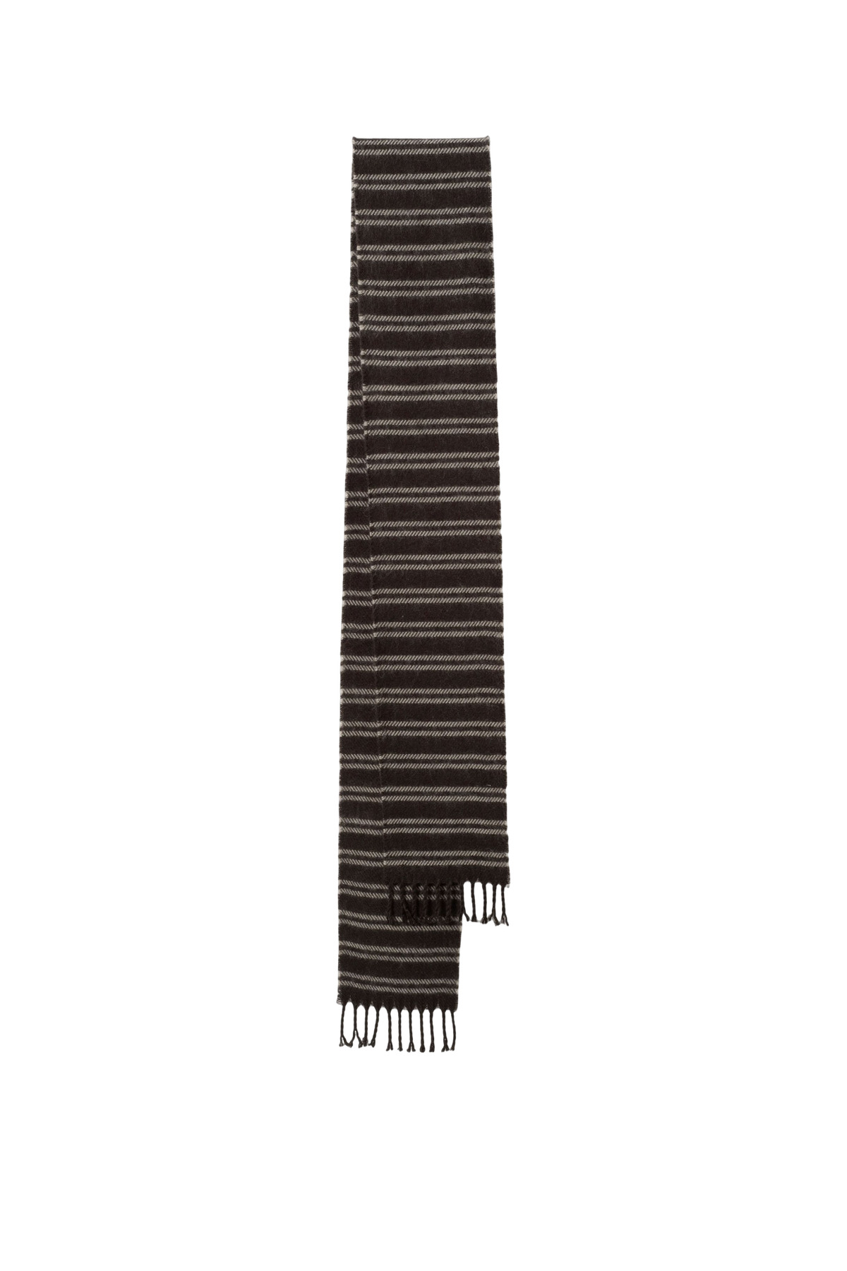 Striped Wool Blend Scarf